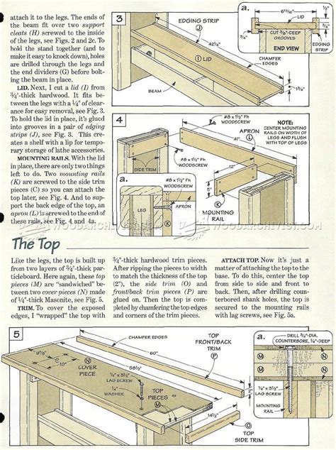 Lathe Stand Plans • WoodArchivist