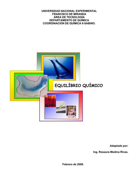 PDF Unidad IV Equilibrio Químico DOKUMEN TIPS