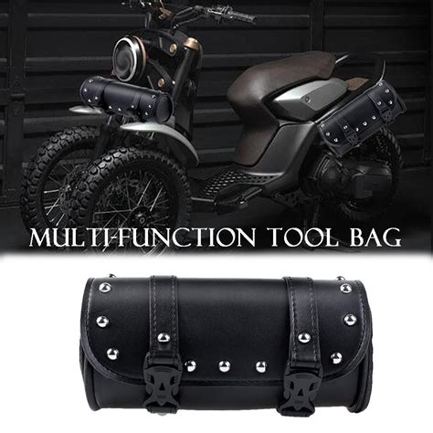 Buy Motorcycle Cruiser Tool Bag Fork Barrel Shape Handlebar Front Fork