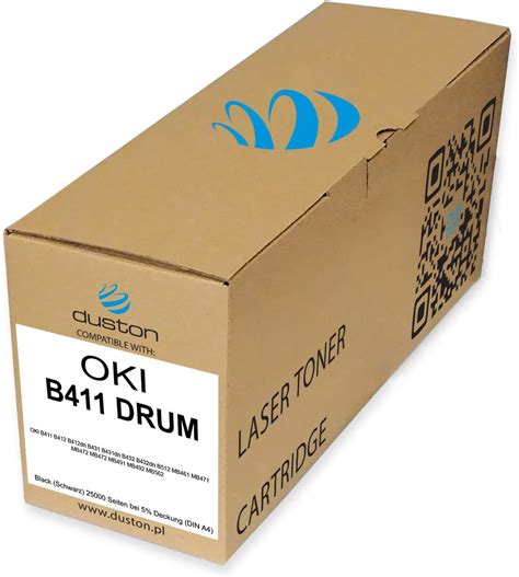 Duston B411 44574302 Drum Compatible With Oki B411 B412 B412dn B431