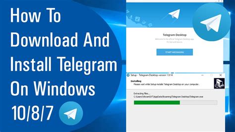 How To Download And Install Telegram On Windows 1087 Hindi Youtube