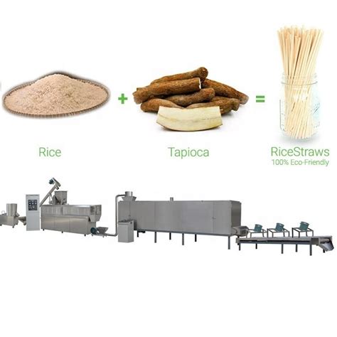 Drinking Rice Straw Making Machine Rice Straw Extruder Machine Edible