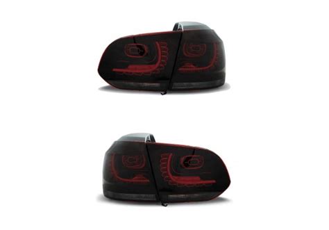 Juego De Pilotos Led Vw Golf Rojo Aumado