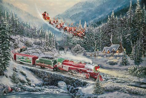 Christmas Light Express, by Thomas Kinkade Studios - Village Gallery