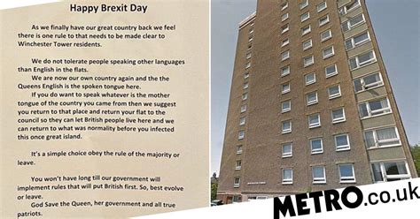 Happy Brexit Day Posters Investigated As Racist Hate Crime In