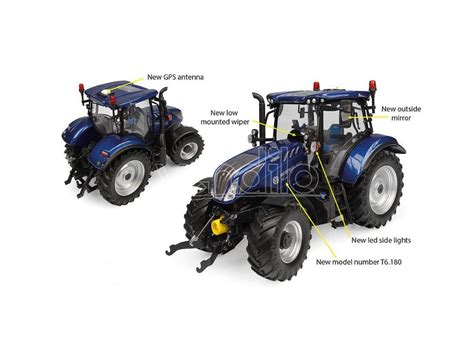 UNIVERSAL HOBBIES UNIVERSAL HOBBIES UH6362 NEW HOLLAND T6 180 BLUE