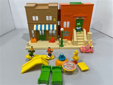 Sesame Street Hooper's Store & Muppets House Playset 1984 Toys - Other