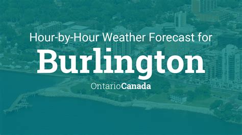 Hourly forecast for Burlington, Ontario, Canada