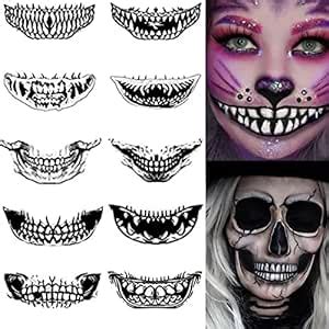 Amazon Halloween Tattoo Stickers Halloween Prank Makeup