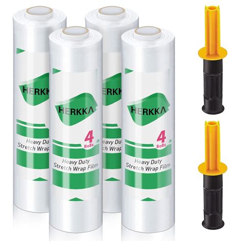 Stretch Film HERKKA Stretch Wrap With Handles Industrial Strength