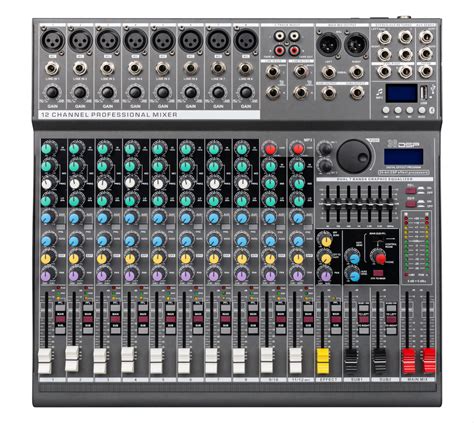 EF1222XU Elevate Your Sound 12-Channel Mixer with USB Controller ...