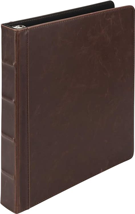 Amazon Samsill Vintage Hardback 3 Ring Leather Binder