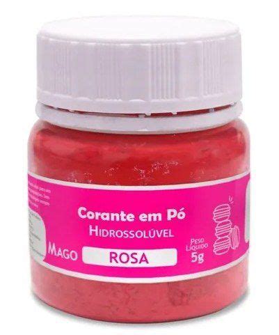 Corante Em P Hidrossol Vel Rosa G Mago Rizzo Embalagens