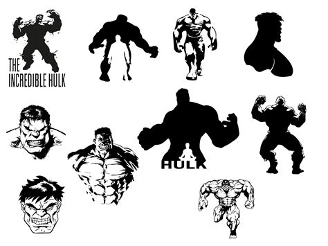 Hulk Svg Superhero Svg High Quality Layered Files Svg Files For