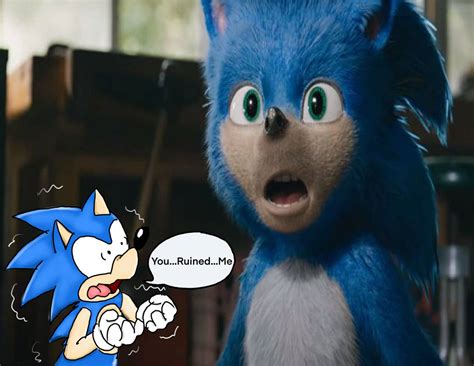 Sonic's reaction to Sonic the Hedgehog 2019 by AutoJohnny on DeviantArt