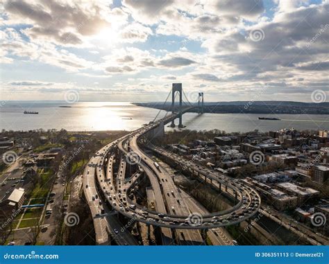 Verrazzano Narrows Bridge - New York Stock Image - Image of verrazano ...