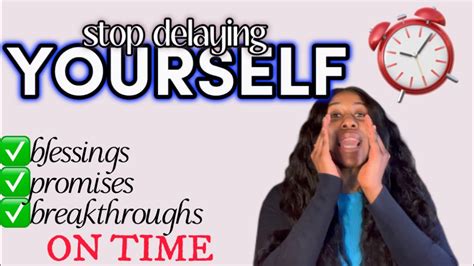 Say No To Delay Say Yes To Experiencing God’s Best On Time True Therapy Youtube