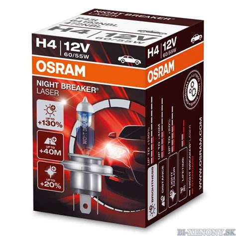 H4 OSRAM Night Breaker Laser 130 Bi Xenony Sk Auto Xenony