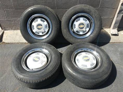 Classic Chevy Inch Steel Lug Rims Caps And Rings C For