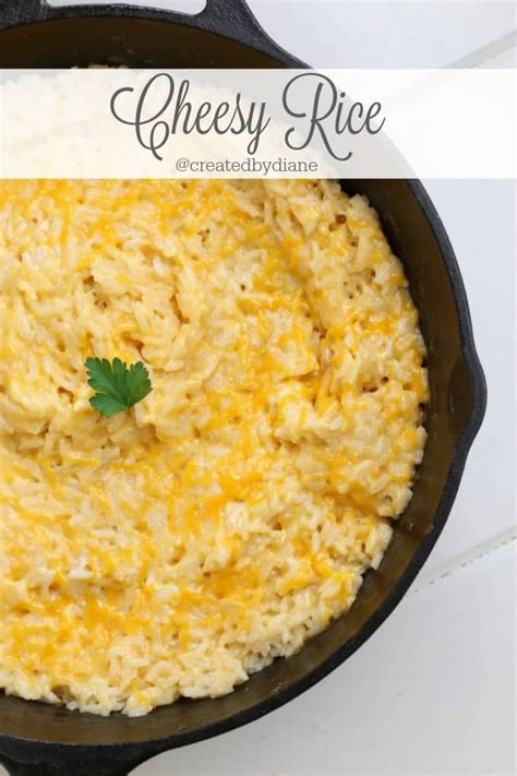 Cheesy Rice Recipe Createdbydiane Easy Rice Recipes Rice Recipes For Dinner White Rice Recipes