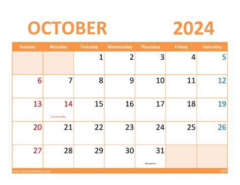 October Calendar 2024 Printable Free Pdf Perri Michele