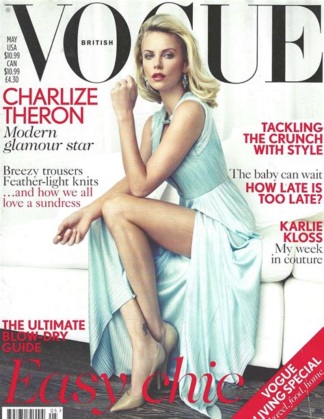 Britisches Vogue Magazin Charlize Theron Cover Patrick Demarchelier