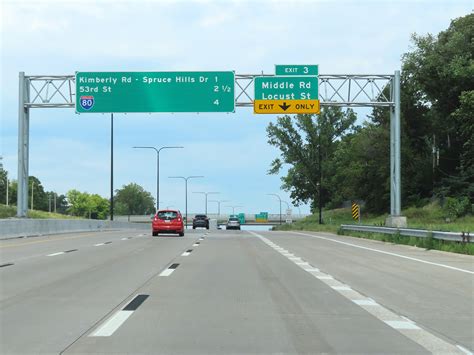 Iowa Interstate Westbound Cross Country Roads