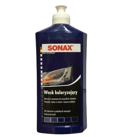 SONAX NANOPRO Wosk koloryzujący 500ml niebieski Sklep Detailingowy