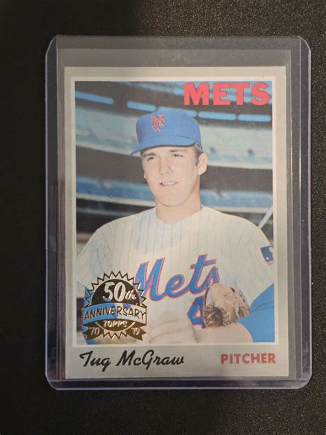 Tug Mcgraw Topps Heritage Buyback Th Anniversary Gold Stamp