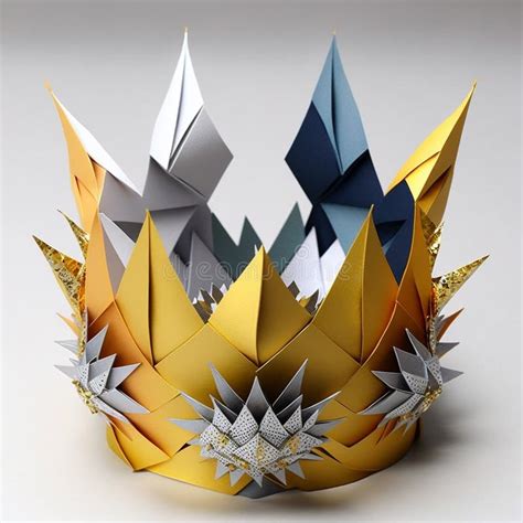 The Japanese Art Of Paper Folding A Crown Origami Created By