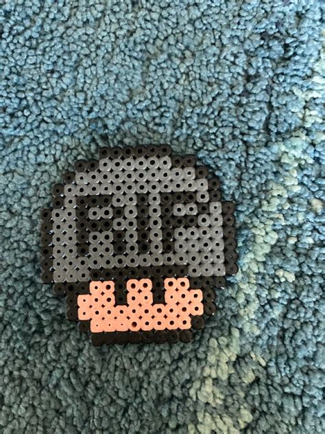 Champion Perler Beads Pixel Art Stuffed Mushrooms Angel Stuff