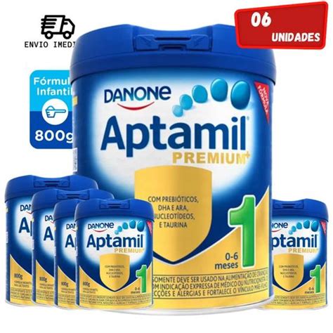 Kit 6 Latas Aptamil Premium 1 lata 800 g Fórmula infantil em pó Danone