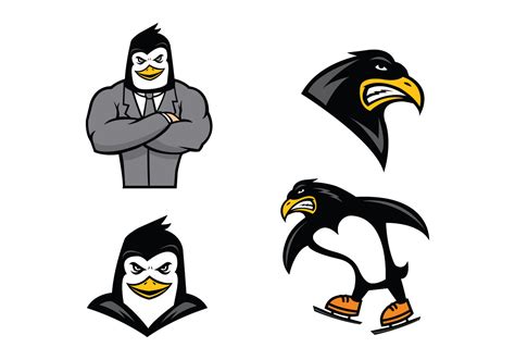 Free Penguins Mascot Vector 139331 Vector Art At Vecteezy