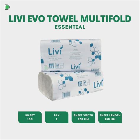 Jual Tissue Livi Evo Premium Multifold Essential Tisu Hand Towel