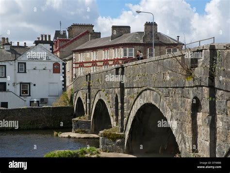 Stramongate Bridge Over The River Kent Kendal Cumbria England Uk