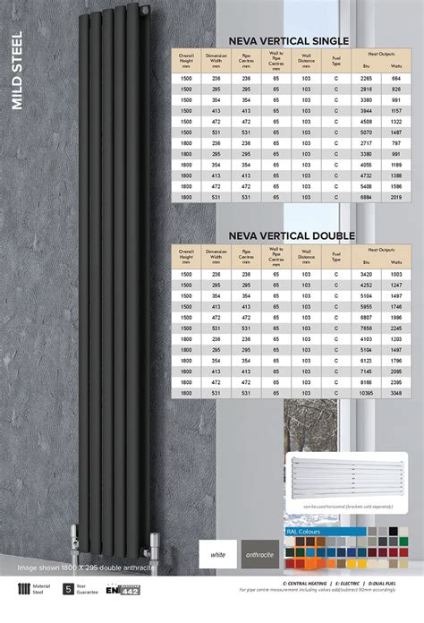 Reina Neva Vertical Radiator Hilltop Designer Radiators