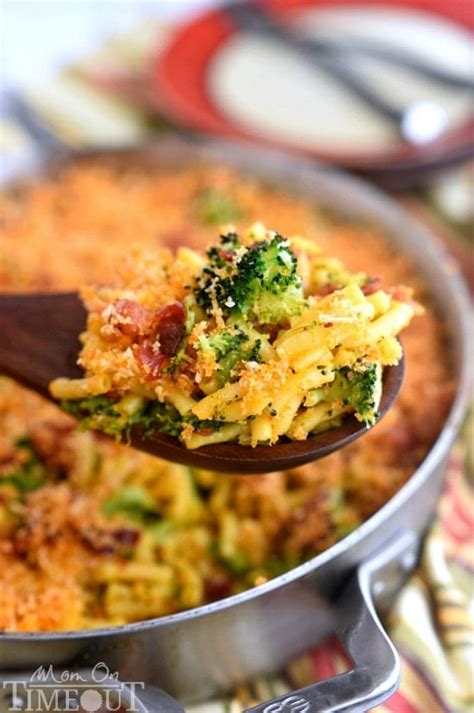 Skillet Bacon And Broccoli Macaroni And Cheese Mom On Timeout