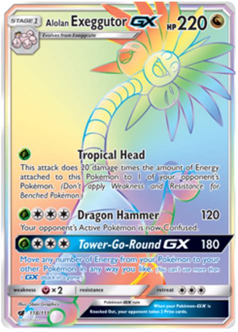 Alolan Exeggutor Gx Crimson Invasion Pok Mon Karty