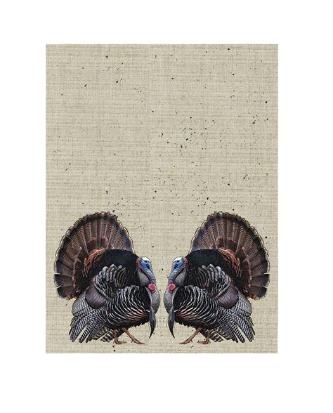 Turkey Kitchen Towel X Inches Flour Sack Material Alphie Ollie