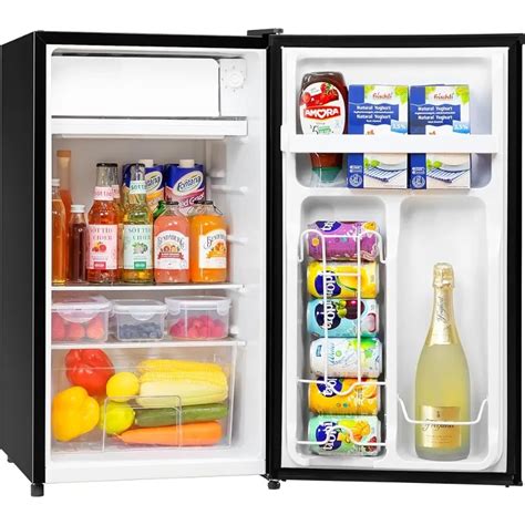 Compact 3.2 Cu. Ft Mini Fridge with Freezer, Adjustable Thermostat ...