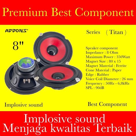 Jual Speaker Elsound 8 Inch Yellow Magnet Besar 150 Watt Japan Audio