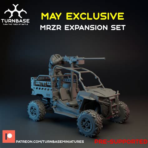 3D Printable TurnBase Miniatures Wargames MRZR Expansion By TurnBase