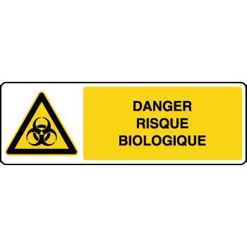 Panneau De Danger Horizontal Risque Biologique Virages