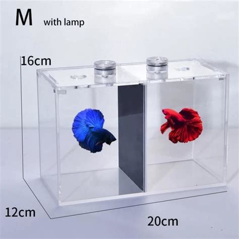 Aquarium en acrylique pour petits poissons Betta réservoir de tortue