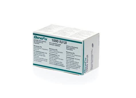 BENEFIX 1000 UI POLVO Y DISOLVENTE PARA SOLUCION INYECTABLE 1 Vial