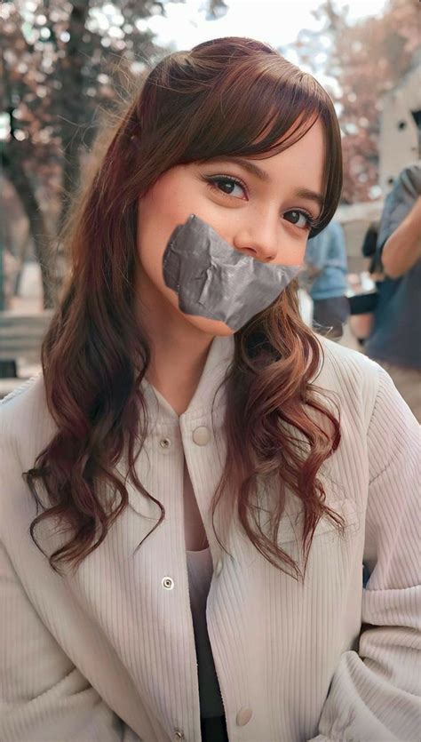 Jenna Ortega Cute Gagged In The Street By Cg4021 On Deviantart