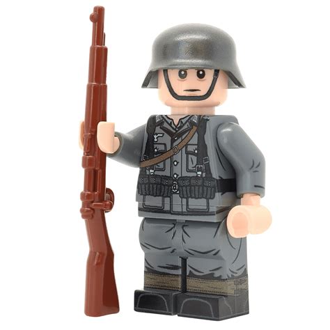 United Bricks Ww2 German Rifleman Mid Late War War Brick Headquarter