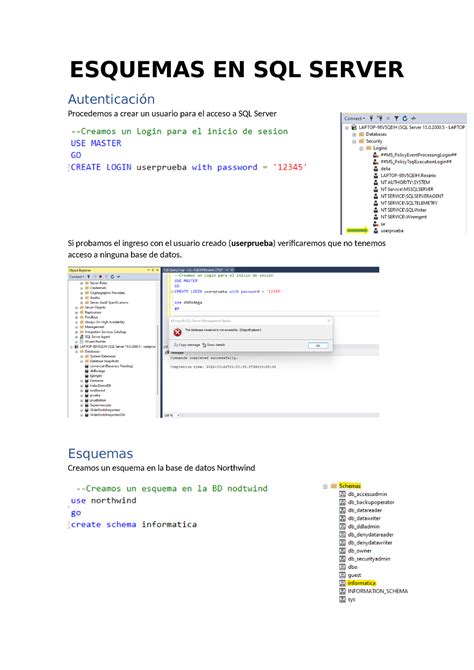 Esquemas En Sql Server Awsdaws Esquemas En Sql Server Autenticación