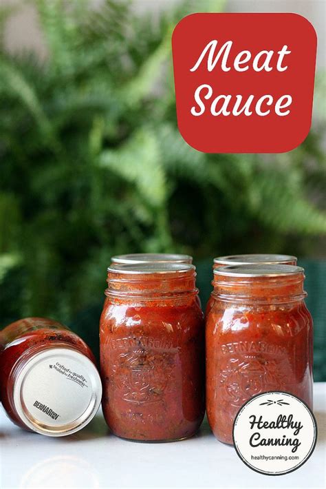 Meat Sauce - Healthy Canning