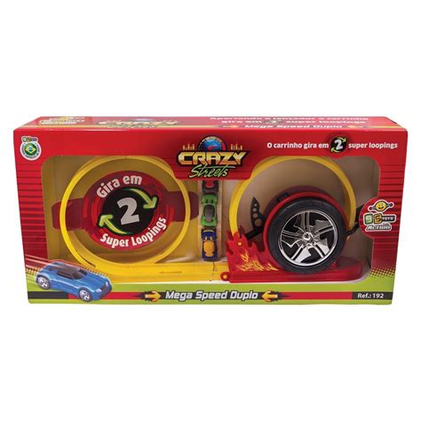 Pista Crazy Streets Mega Speed Duplo Bs Toys Submarino